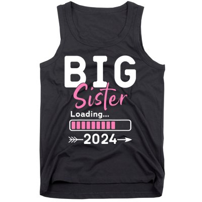 Kids Big Sister Loading 2024 Promoted To Big Sister 2024 Tank Top