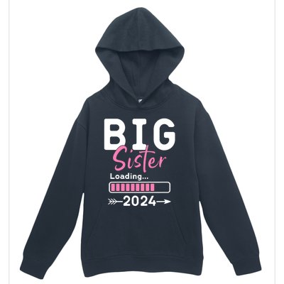 Kids Big Sister Loading 2024 Promoted To Big Sister 2024 Urban Pullover Hoodie