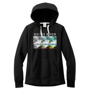 Kailua Beach Travel Souvenir Design Women's Fleece Hoodie