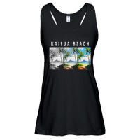 Kailua Beach Travel Souvenir Design Ladies Essential Flowy Tank