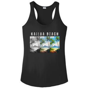 Kailua Beach Travel Souvenir Design Ladies PosiCharge Competitor Racerback Tank