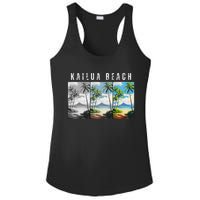 Kailua Beach Travel Souvenir Design Ladies PosiCharge Competitor Racerback Tank