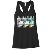 Kailua Beach Travel Souvenir Design Women's Racerback Tank