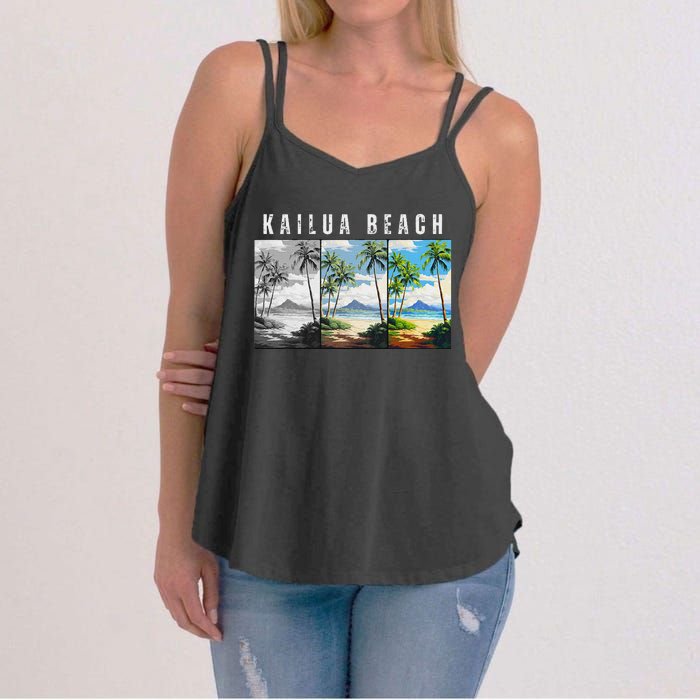 Kailua Beach Travel Souvenir Design Women's Strappy Tank