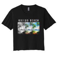 Kailua Beach Travel Souvenir Design Women's Crop Top Tee