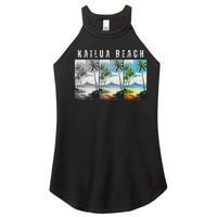 Kailua Beach Travel Souvenir Design Women's Perfect Tri Rocker Tank