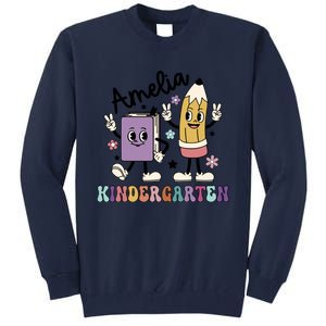 Kindergarten Back To School Retro Girls Teacher Life Tall Sweatshirt