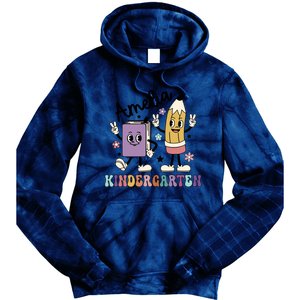 Kindergarten Back To School Retro Girls Teacher Life Tie Dye Hoodie