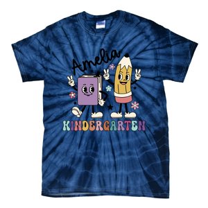 Kindergarten Back To School Retro Girls Teacher Life Tie-Dye T-Shirt