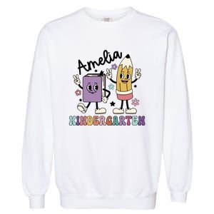 Kindergarten Back To School Retro Girls Teacher Life Garment-Dyed Sweatshirt