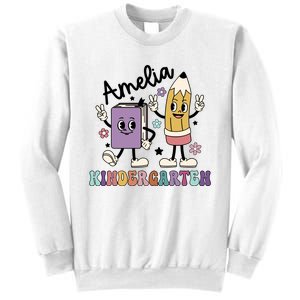 Kindergarten Back To School Retro Girls Teacher Life Sweatshirt