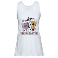 Kindergarten Back To School Retro Girls Teacher Life Ladies Essential Flowy Tank