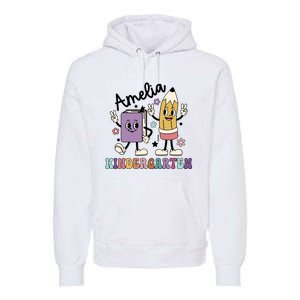 Kindergarten Back To School Retro Girls Teacher Life Premium Hoodie