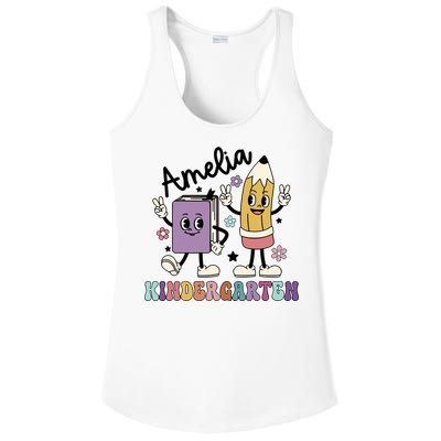 Kindergarten Back To School Retro Girls Teacher Life Ladies PosiCharge Competitor Racerback Tank