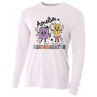 Kindergarten Back To School Retro Girls Teacher Life Cooling Performance Long Sleeve Crew