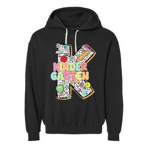 Kindergarten Back To School Teachers Students Kinder Crew Garment-Dyed Fleece Hoodie