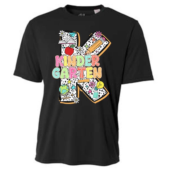 Kindergarten Back To School Teachers Students Kinder Crew Cooling Performance Crew T-Shirt