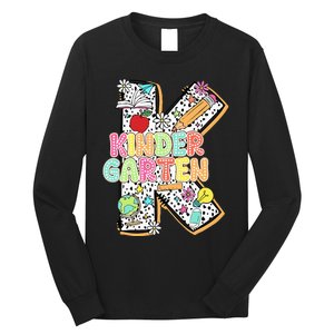 Kindergarten Back To School Teachers Students Kinder Crew Long Sleeve Shirt