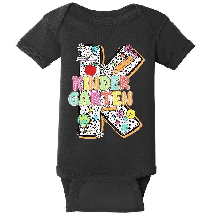 Kindergarten Back To School Teachers Students Kinder Crew Baby Bodysuit