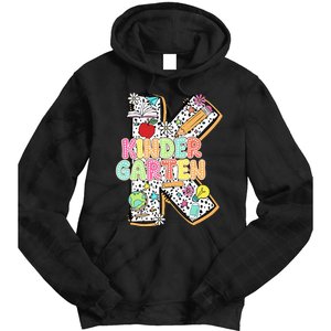 Kindergarten Back To School Teachers Students Kinder Crew Tie Dye Hoodie