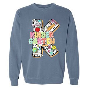 Kindergarten Back To School Teachers Students Kinder Crew Garment-Dyed Sweatshirt