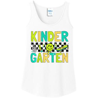 Kindergarten Back To School Design With Cute Icons Ladies Essential Tank