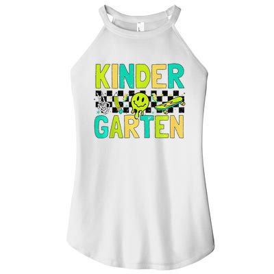 Kindergarten Back To School Design With Cute Icons Women’s Perfect Tri Rocker Tank