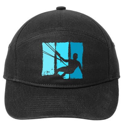 Kitesurf Board Trainer Kite Kiteboarding Kitesurfing 7-Panel Snapback Hat