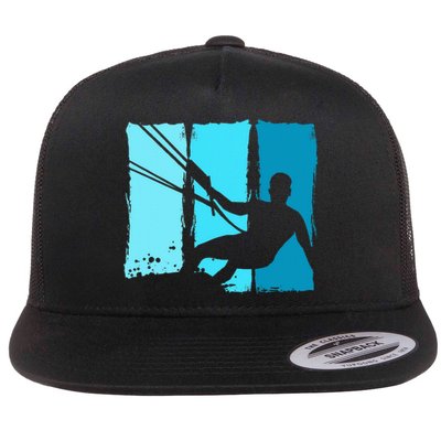 Kitesurf Board Trainer Kite Kiteboarding Kitesurfing Flat Bill Trucker Hat