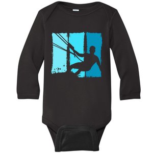 Kitesurf Board Trainer Kite Kiteboarding Kitesurfing Baby Long Sleeve Bodysuit