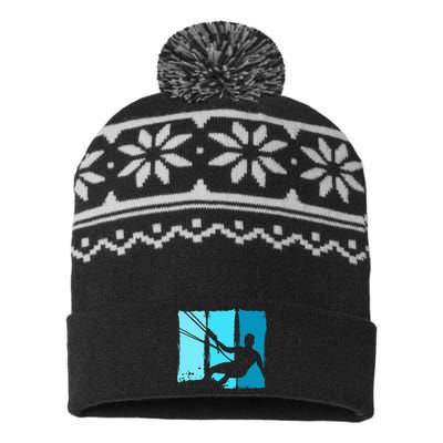 Kitesurf Board Trainer Kite Kiteboarding Kitesurfing USA-Made Snowflake Beanie