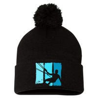 Kitesurf Board Trainer Kite Kiteboarding Kitesurfing Pom Pom 12in Knit Beanie