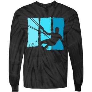 Kitesurf Board Trainer Kite Kiteboarding Kitesurfing Tie-Dye Long Sleeve Shirt