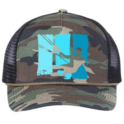 Kitesurf Board Trainer Kite Kiteboarding Kitesurfing Retro Rope Trucker Hat Cap