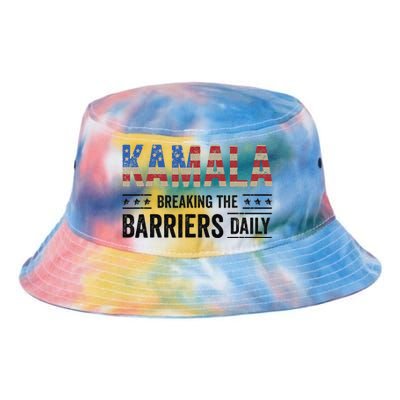 Kamala Breaking The Barriers Daily Kamala Harris Tie Dye Newport Bucket Hat