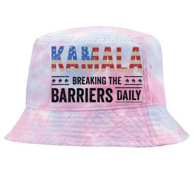 Kamala Breaking The Barriers Daily Kamala Harris Tie-Dyed Bucket Hat