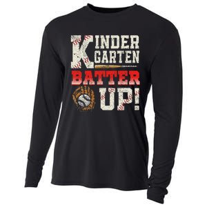 Kindergarten Back To School Batter Up Baseball Students Cooling Performance Long Sleeve Crew