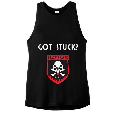 K.R.A.Z.Y B.E.A.V.E.R Tools Got Stuck Ladies PosiCharge Tri-Blend Wicking Tank