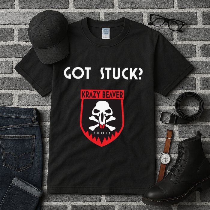 K.R.A.Z.Y B.E.A.V.E.R Tools Got Stuck Tall T-Shirt