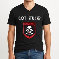 K.R.A.Z.Y B.E.A.V.E.R Tools Got Stuck V-Neck T-Shirt