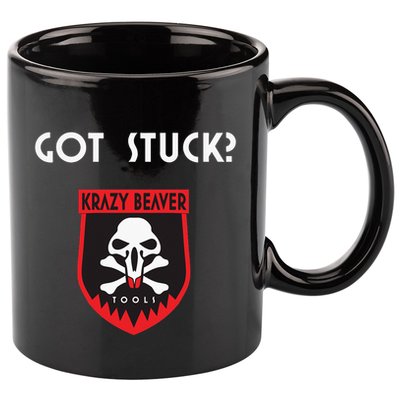 K.R.A.Z.Y B.E.A.V.E.R Tools Got Stuck 11oz C Handle Ceramic Mug