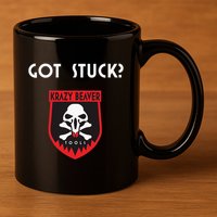 K.R.A.Z.Y B.E.A.V.E.R Tools Got Stuck 11oz C Handle Ceramic Mug