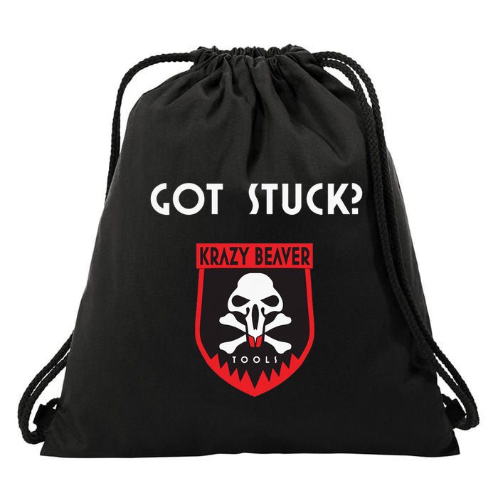 K.R.A.Z.Y B.E.A.V.E.R Tools Got Stuck Drawstring Bag