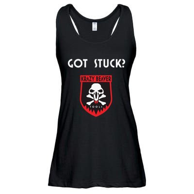 K.R.A.Z.Y B.E.A.V.E.R Tools Got Stuck Ladies Essential Flowy Tank