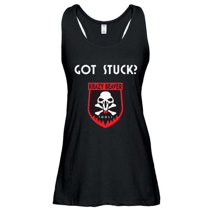 K.R.A.Z.Y B.E.A.V.E.R Tools Got Stuck Ladies Essential Flowy Tank