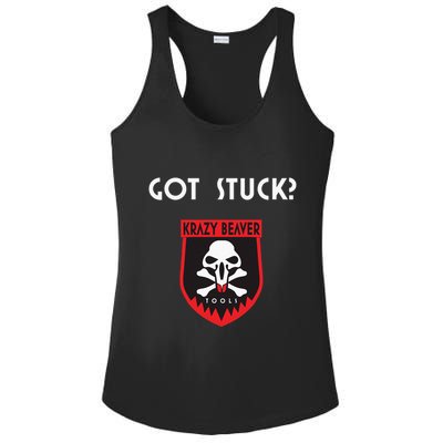 K.R.A.Z.Y B.E.A.V.E.R Tools Got Stuck Ladies PosiCharge Competitor Racerback Tank