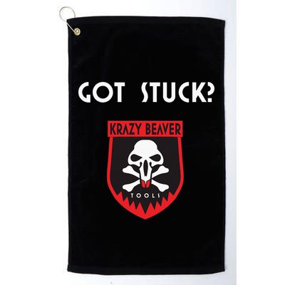 K.R.A.Z.Y B.E.A.V.E.R Tools Got Stuck Golf Towel