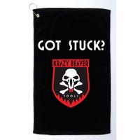 K.R.A.Z.Y B.E.A.V.E.R Tools Got Stuck Golf Towel
