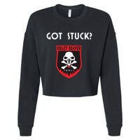 K.R.A.Z.Y B.E.A.V.E.R Tools Got Stuck Cropped Pullover Crew