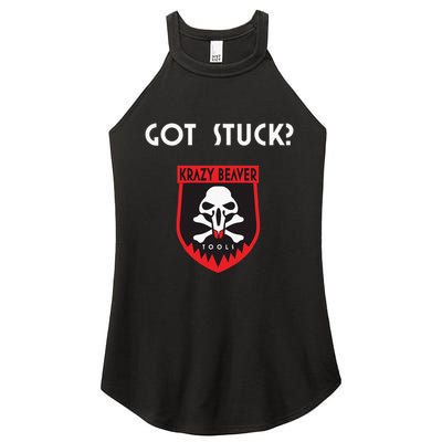 K.R.A.Z.Y B.E.A.V.E.R Tools Got Stuck Women's Perfect Tri Rocker Tank